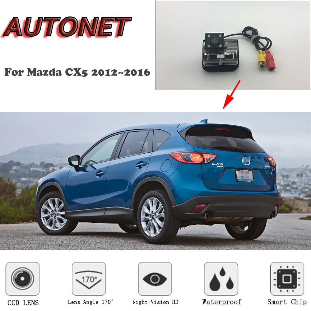 Резервная камера заднего вида AUTONET HD ночного видения для Mazda CX5 cx-5 2012 ~ 2016/номерной