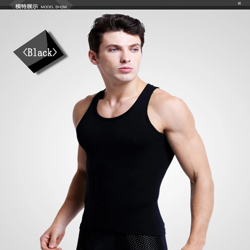 High quality men's gym tank top thin strap professional vest