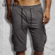 LOOZYKIT 3XL хлопковые мужские Шорты повседневные шорты на шнурке прямые Masculino Praia