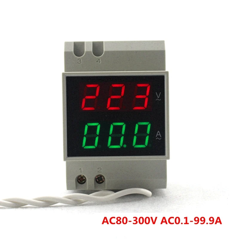 din rail dual φ φ led led display digital ac voltmeter ammeter voltage ere ere meter din rail dual φ φ led led display digital ac voltmeter ammeter voltage ere ere meter