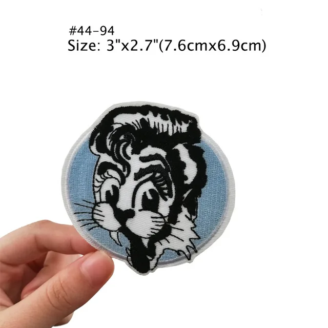 Stray Cats Patch Badge retro rockabilly hot rod iron on greaser jacket