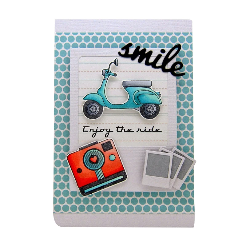 

Smile Camera Photo Frame Metal Cutting Dies Stencils For DIY Scrapbooking Decorative Embossing Suit Paper Card Die Cutting Tool