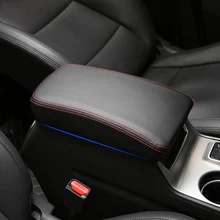 Leather Car Console Armrest font b Box b font Sleeve Cover Pad Center Storage font b