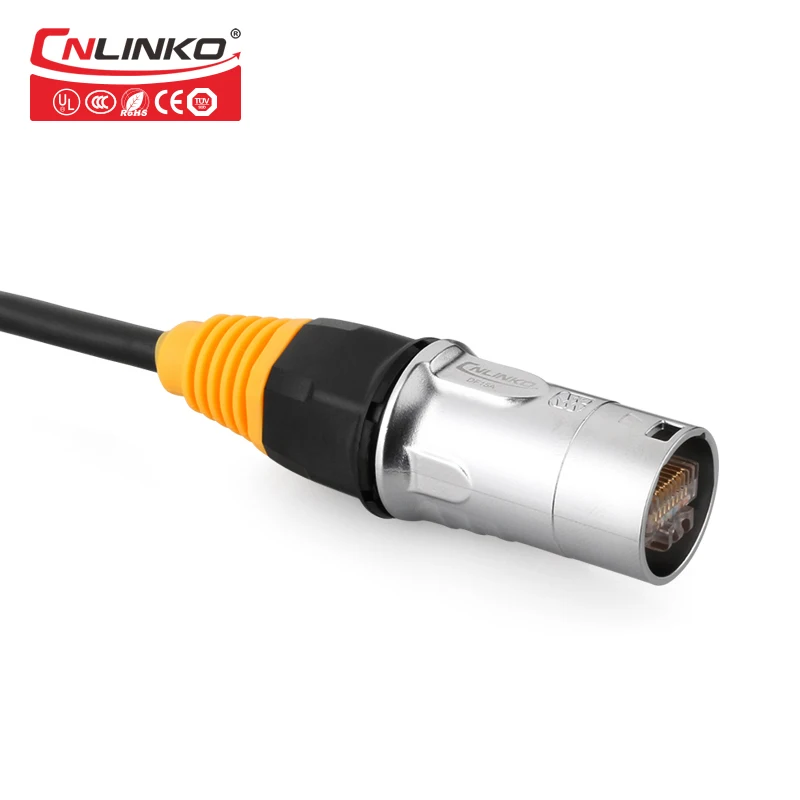 Высококачественные промышленные Разъемы Ethernet IP67 RJ45 водонепроницаемый разъем Cat5