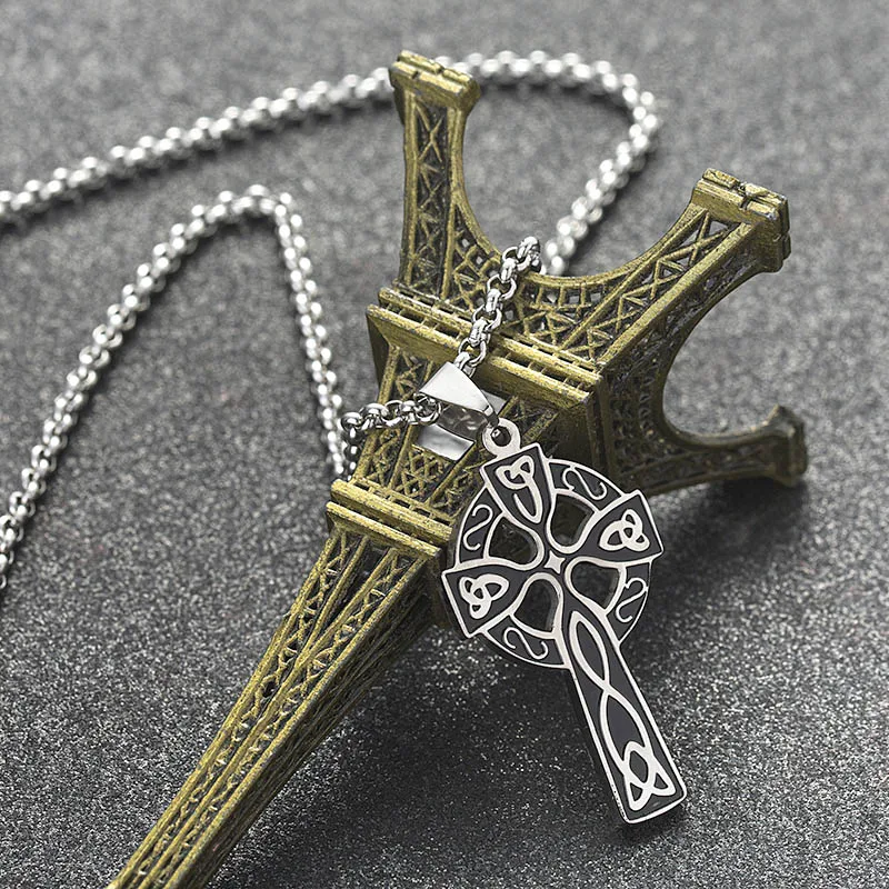 ABAICER Christian Jewelry золотой цвет из нержавеющей стали Triquetra Viking тройной Рог Odin