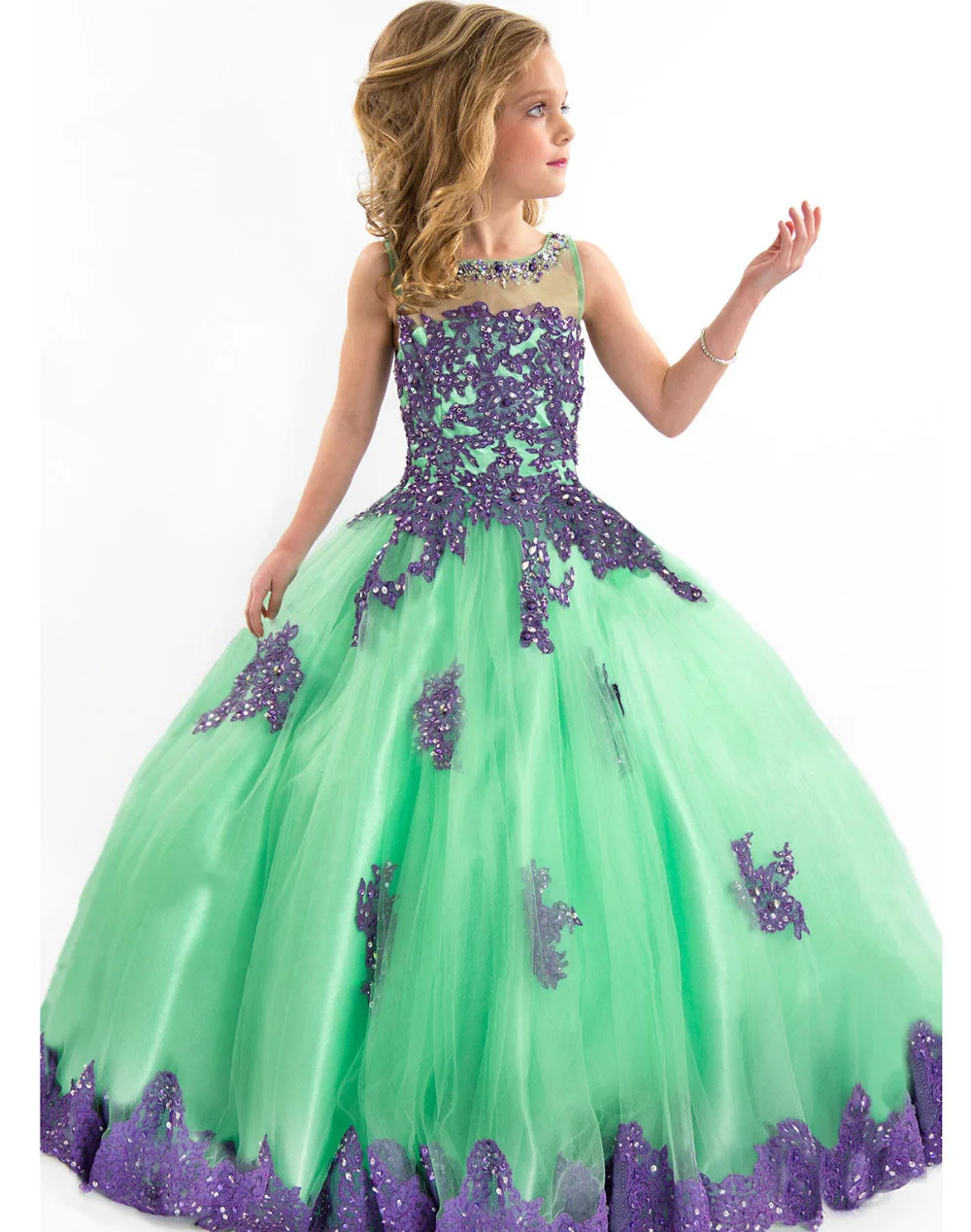 SUN536 Menta Verde Nuevo 2016 Comunión Sin Mangas Keyhole Volver vestido de  Bola Puffy Girls Pagent Envío Libre Con Bordados|dress cocktail|dress  barbiedress ruched - AliExpress