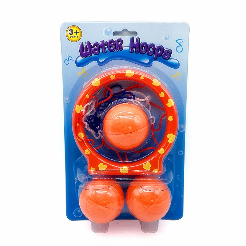 Детские смешные игрушки для ванны пластиковая Ванна стрелялка, игрушка набор Баскетбол всасывает чашки мини с обручем Мячи Детские игрушки