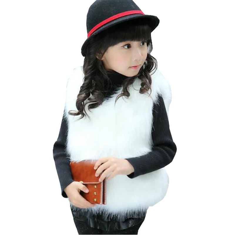 Fashion New 2017 Baby Girl Vest Tops Autumn Winter Coat Elegant Girls