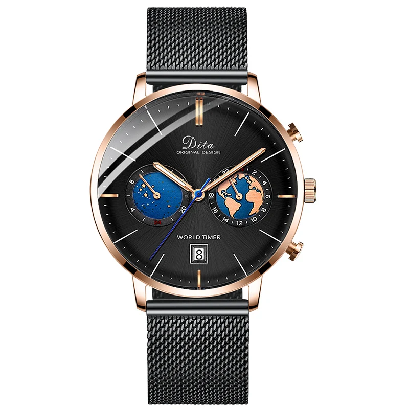Персонализированные часы с логотипом на заказ Мужские часы высокого качества Роскошные Кварцевые Мужские наручные часы с браслетом relogio masculino - Цвет: DW-I01