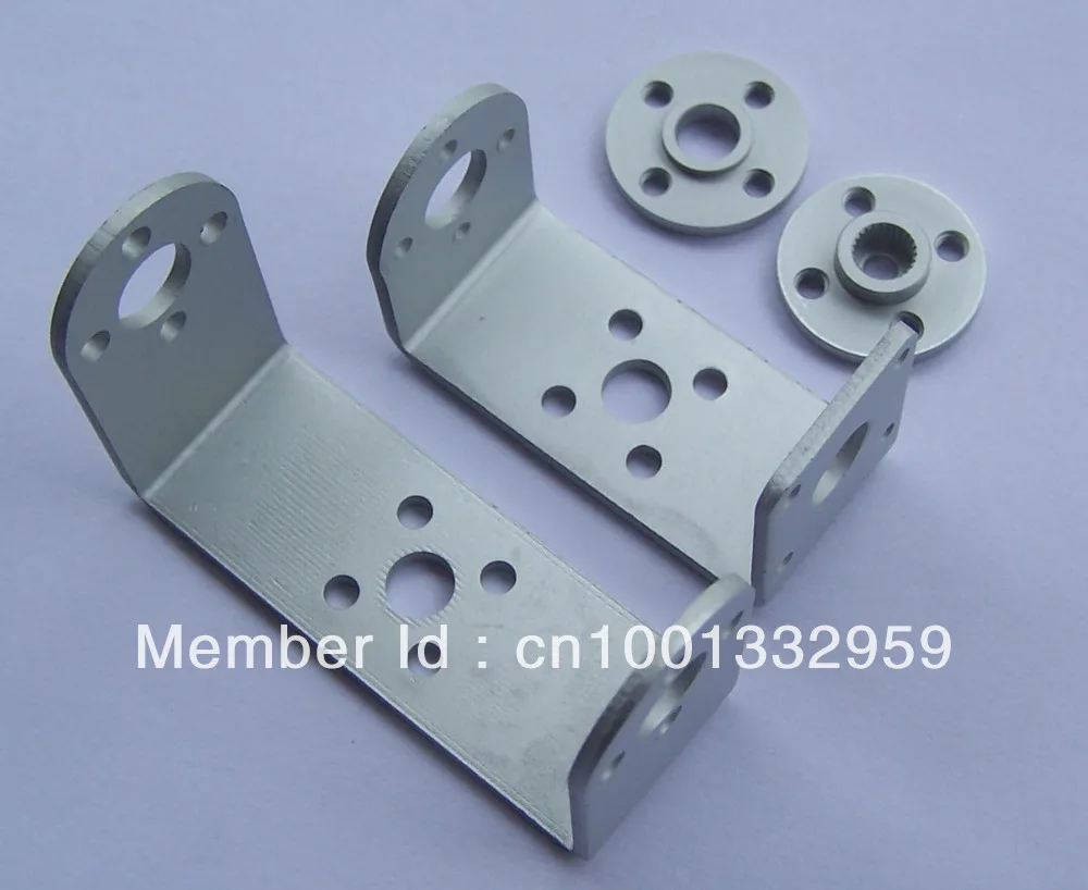 5 set/lot Robot servo mount Bracket Aluminum metal U holder + servo