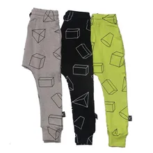 Boys Pants Children Harem Pants Geometric Print Baby Girls Trousers Kids Toddler Cotton Clothing 2017 nununu