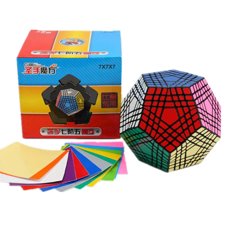 4 вида wumofang кубик Megaminx Профессиональный скоростной куб, 7x7 6x6 5x5 4x4 магический куб-мегаминкс Пазлы игрушки для взрослых игрушки