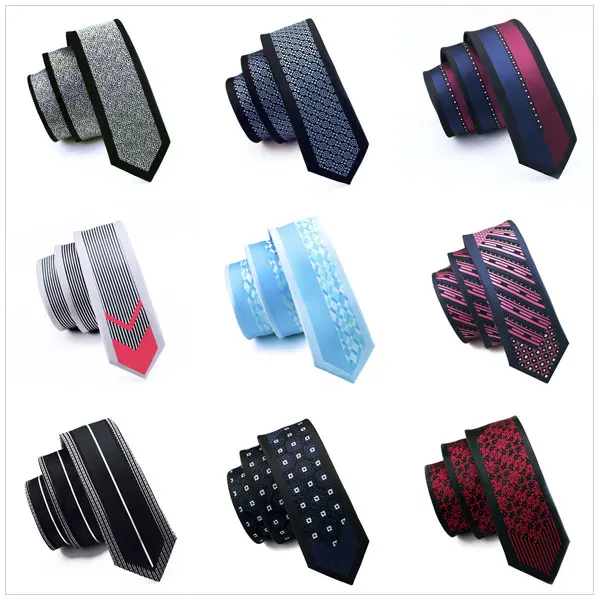 

Hi-Tie 16 Styles Slim Ties for Men Suits 6cm Border Fixed Skinny Ties High Quality Mens Ties Neckties Gravatas Corbatas