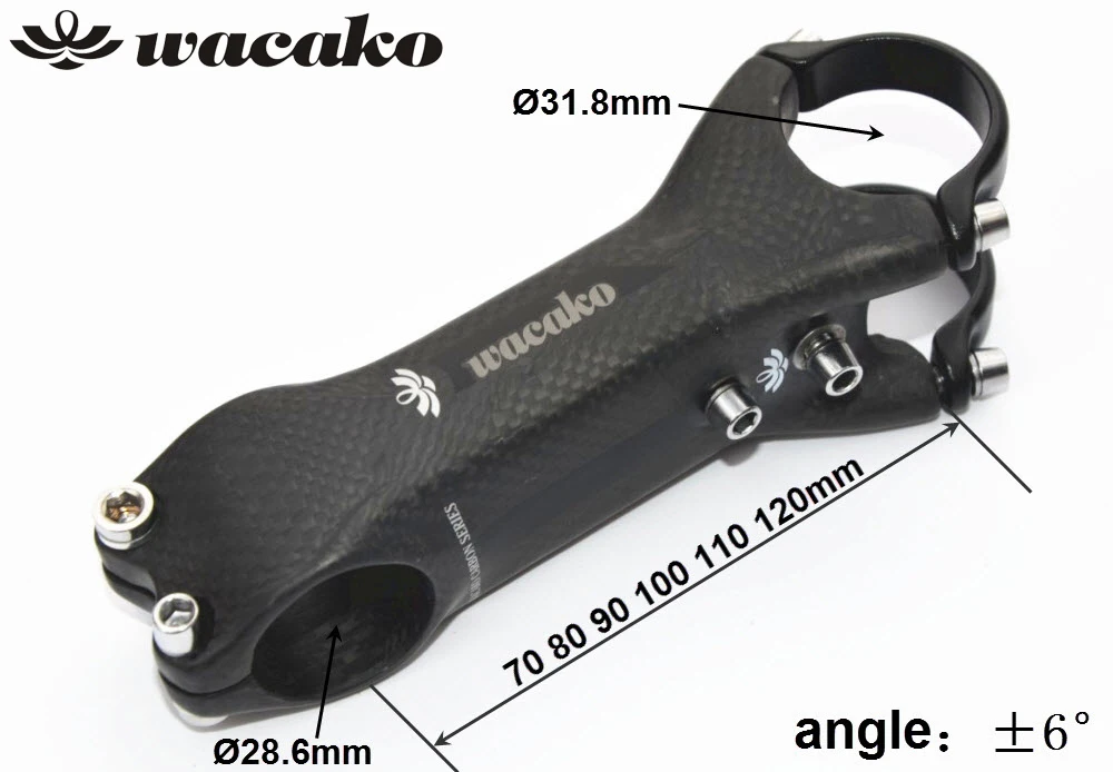 

wacako Special new superlight carbon stem road mountain bike stem Mountain Bike Parts Road Bicycle MTB handlebar Stem 31.8mm