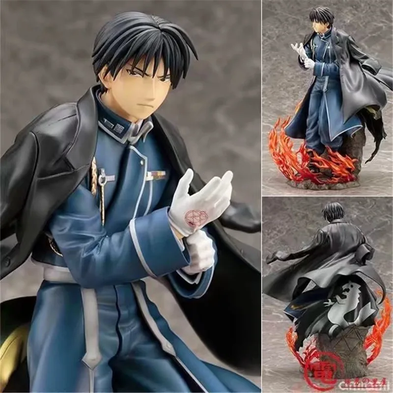 New 22cm Fullmetal Alchemist Roy Mustang PVC Action Figure Model Toys Anime Figuras Dolls Brinquedos Cosplay Gift  (4)