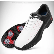 Pgm мужская кожаная обувь для гольфа, водонепроницаемая противоскользящая обувь для профессиональной деятельности, спортивная обувь AA10102