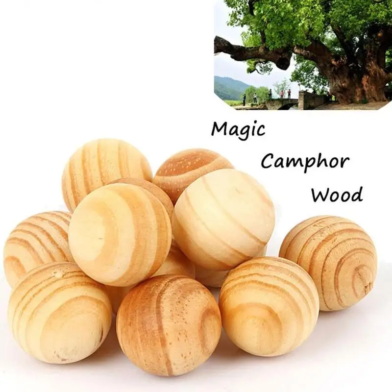 

5pcs/lot Natural Camphor Wood Ball Cedar Cabinets Moth Balls For Bug Repellent Clothes Wardrobe Drawers FWY6287