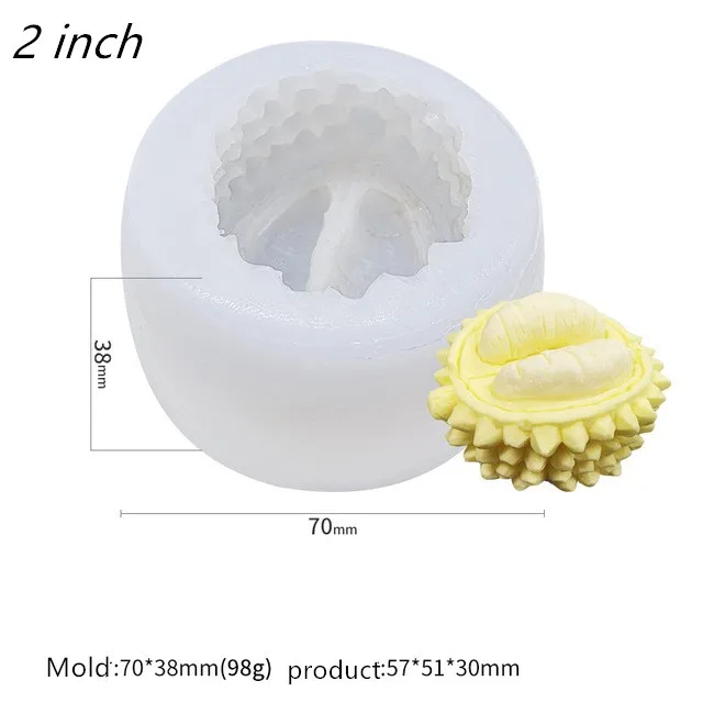 Durian силиконовая форма для свечей ручной работы Фруктовый Дизайн Силиконовая свеча форма для мыла сделай сам