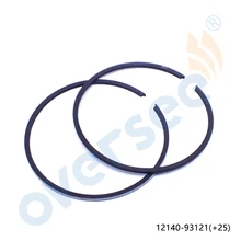12140-93121-025 комплект поршневых колец+ 025 для подвесного двигателя Suzuki DT15 15HP 2 такта 59,25 мм