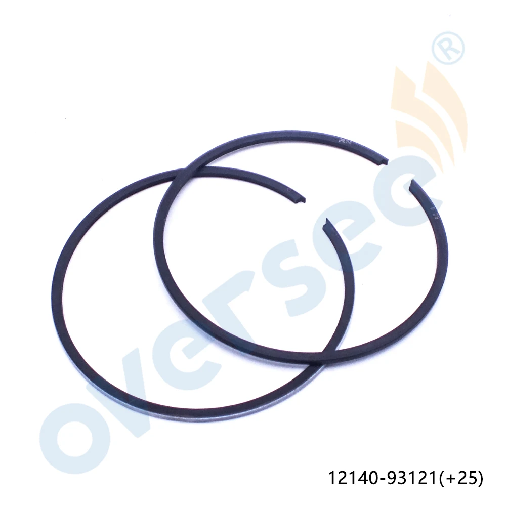 Комплект поршневых колец 12140-93121-025 + 025 для подвесного мотора Suzuki DT15 15 л.с. 2 хода 59 25