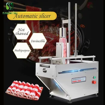

Frozen Meat Slicer Commercial Frozen Meat Slicer Cutter Machine Meat slicer with double roll