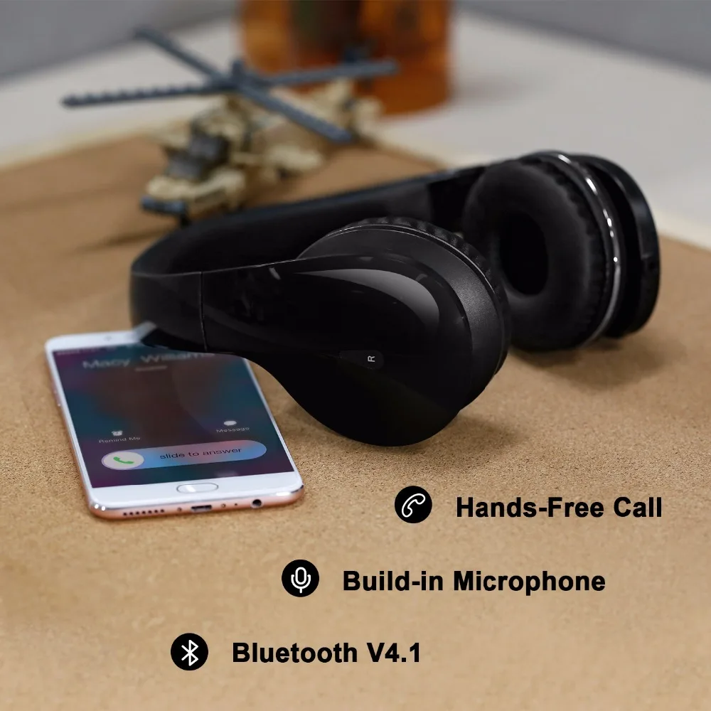 Mixcder Drip Wireless Bluetooth On-Ear Stereo Headphone Over-Ear Headsets with Built-in Microphone For Android Smart phones