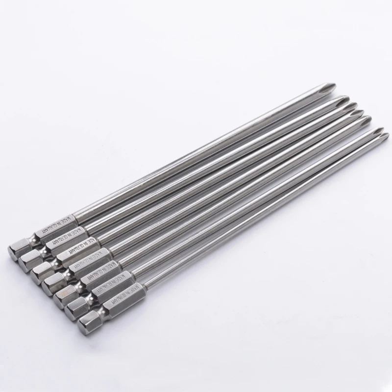 Chave de Fenda Cabeça de Chave de Fenda 200 Comprimento Longo Magnético Hex Ph1 Ph2 Cruz Bits Grupo Ferramentas Elétrica Cabeça de 7 Pcs 150 mm –