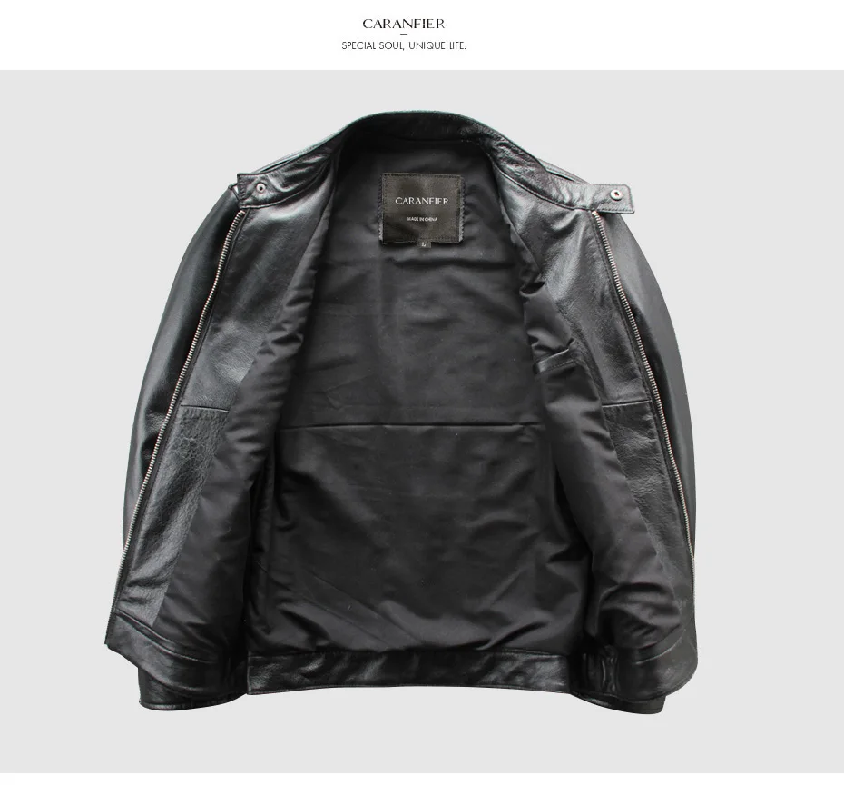 CARANFEIR брендовая винтажная натуральная кожаная куртка мужская воловья кожа стиль мотор для одежды Байкерская кожаная куртка DHL