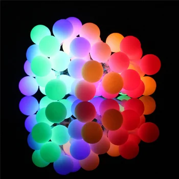 

LED Garland Balls Outdoor String Lights Battery Powered Waterproof String Lights With Remote Control Party Wedding