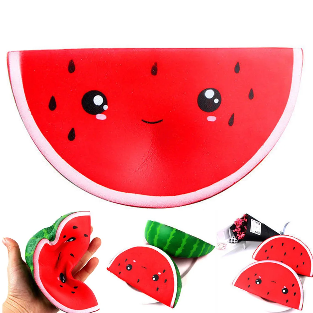 

16cm Watermelon Squishy Slow Rising Jumbo Kawaii Smiling Face Squishy Kids Antistress Toy Squeeze Fun Toy Home Office Used