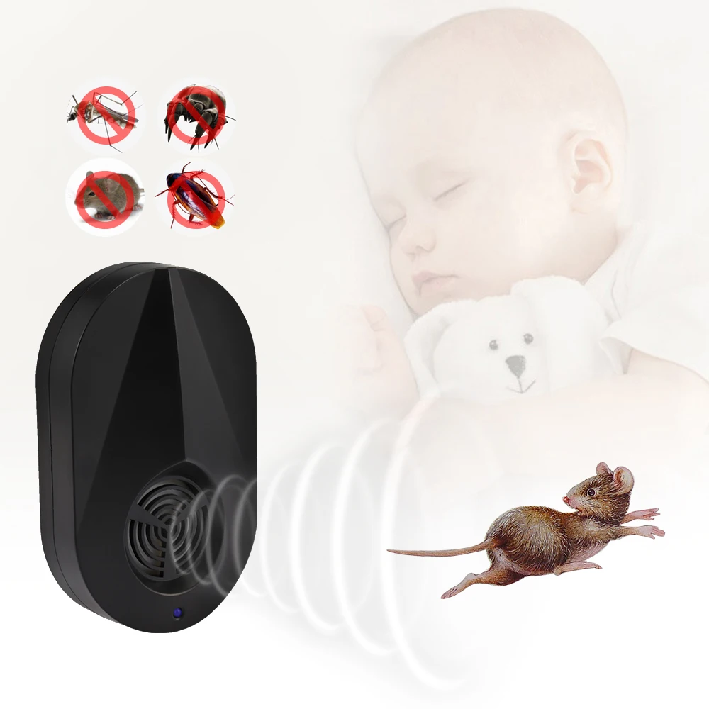 LCD Intelligent Electronic Ultrasonic Mouse Mosquito Repeller UV Light