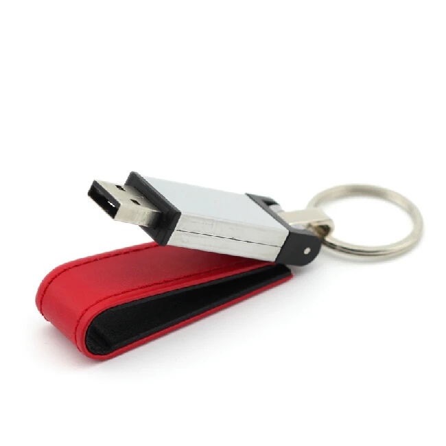 Металлический кожаный брелок Флешка Usb флэш-накопитель 64 ГБ 128 256 USB 2 0 карта памяти