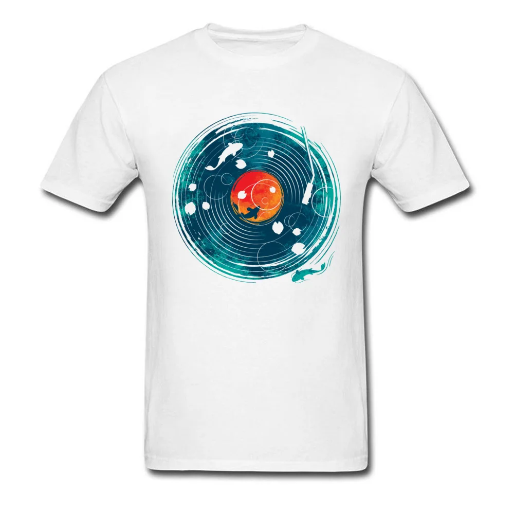 Tops Shirts Sound of Water Summer New Arrival Summer Short Sleeve 100% Cotton Round Neck Men Top T-shirts Summer Tee-Shirts Sound of Water white