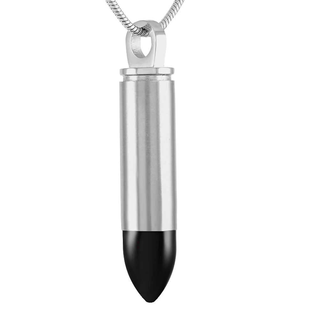 Stainless Steel Cremation Urn Necklace keepsake Pet Ash Holder Memorial Pendant