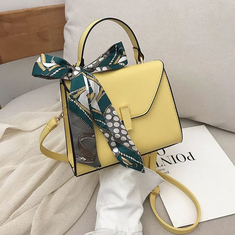 

Fashion Handbags Ribbon Decoration Simple Versatile Luxury Handbag Designer Travel High-end 2019 Summer Woman Messenger Bag