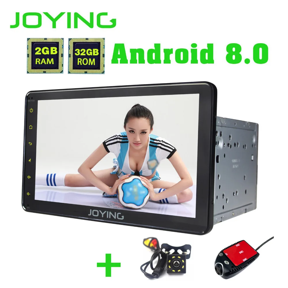 

JOYING 8" Car Radio 2 din Android 8.0 2GB+32GB with DVR Cam Rear Camera for Toyota RAV4/Corolla/Hilux Stereo carplay 8 Core auto