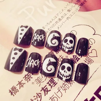 

24pcs Acrylic Design False French Nails Full Fake Nail tips Art Cover Manicure