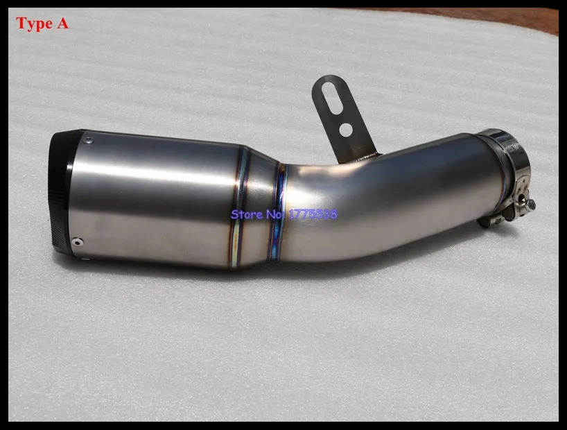 Customized Titanium Alloy Motorcycle Exhaust Muffler Slip-on Demper Escape for S1000RR 2015 2016 Exhaust Muffler with warehouseC Tip - Image 2