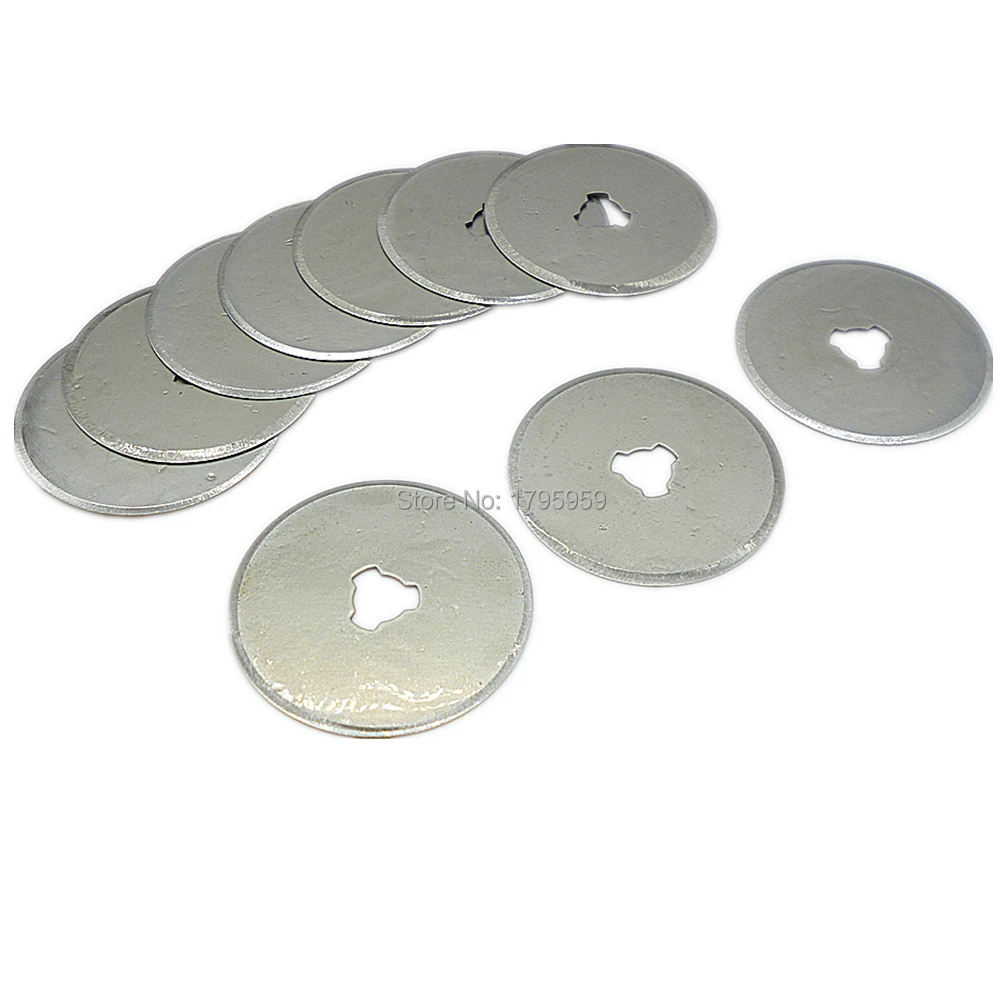 

10 pieces / lot 28mm Rotary Cutter Refill Blade Cutters Sewing Quilting Photos For Fabric Vinyl Cutting Craft Tools