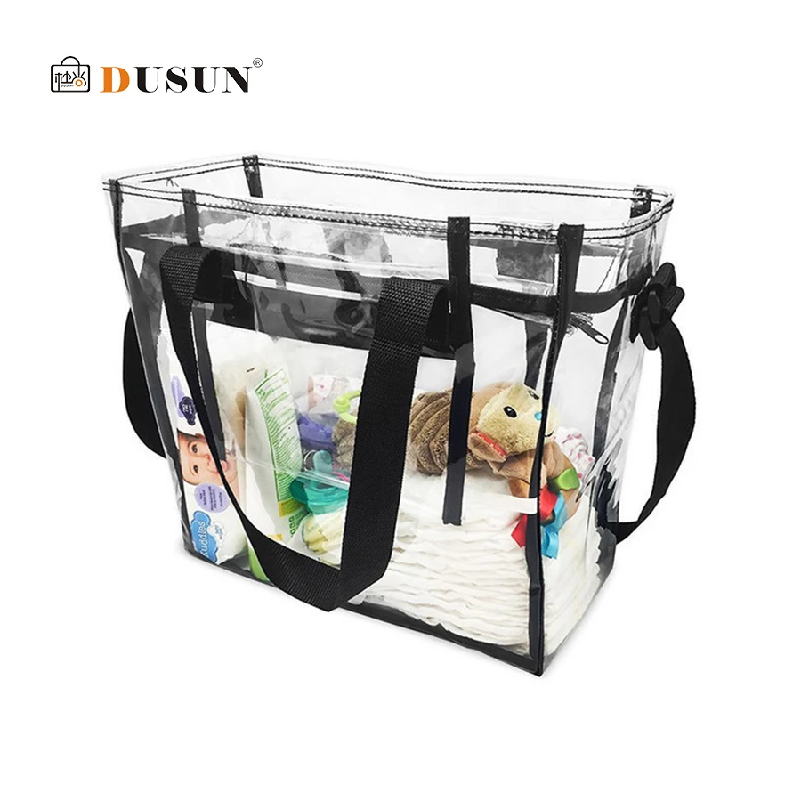 

DUSUN Clear PVC Transparent Bag Women Travel Transparent Waterproof PVC Bag Bookbag for student girls boys drop shipping wholesa