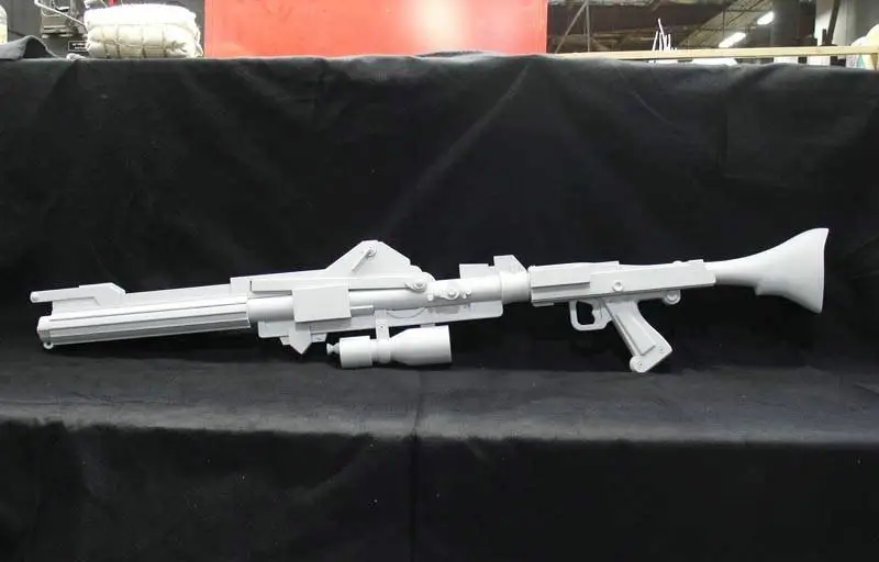 Paper Model Star Wars laser weapon model length more than 1 meter DIY Handmade Toy