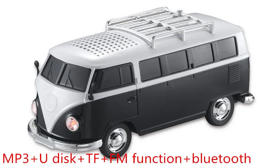 

HENGYUE 1pcs WS-266BT colorful bluetooth mini speaker car shape mini bus speaker sound box MP3++U disk+TF+FM function+bluetooth