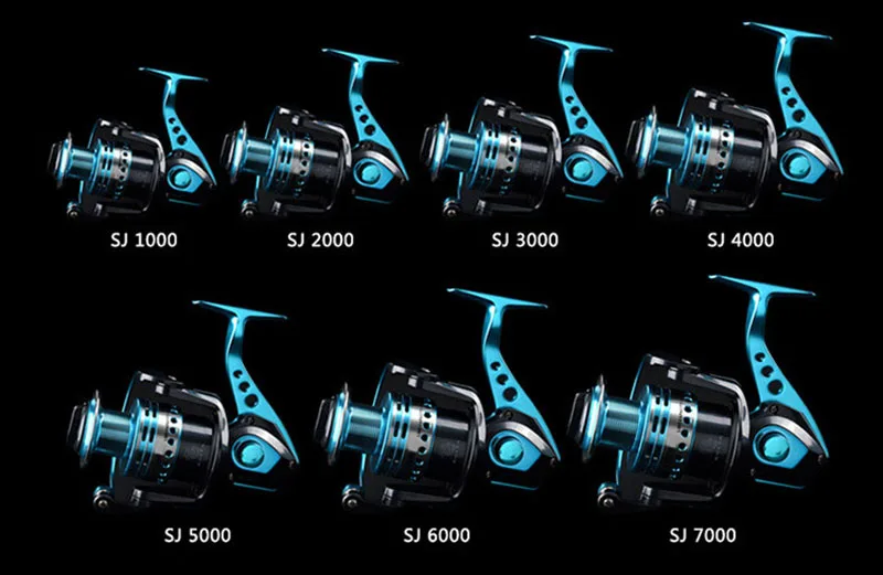 Leve e Suave Carretilhas de Pesca-10 + 2bb Sal e Pesca de Água Molinetes Poderoso Doce 3 Carretilhas de pesca-10 + 2BB, Leve e