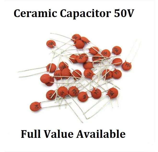 

100PCS 50V 50/56/68/75/82/100/120/150/200/P/PF Ceramic capacitor 560/820/101/680/750/121/151/201/P capacitance 50PF 56PF 82PF