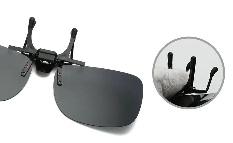 SO& EI Дневные И Ночные очки с клипсами, Поляризованные квадратные линзы двойного назначения, мужские очки с клипсой для ночного видения, очки с клипсой UV400