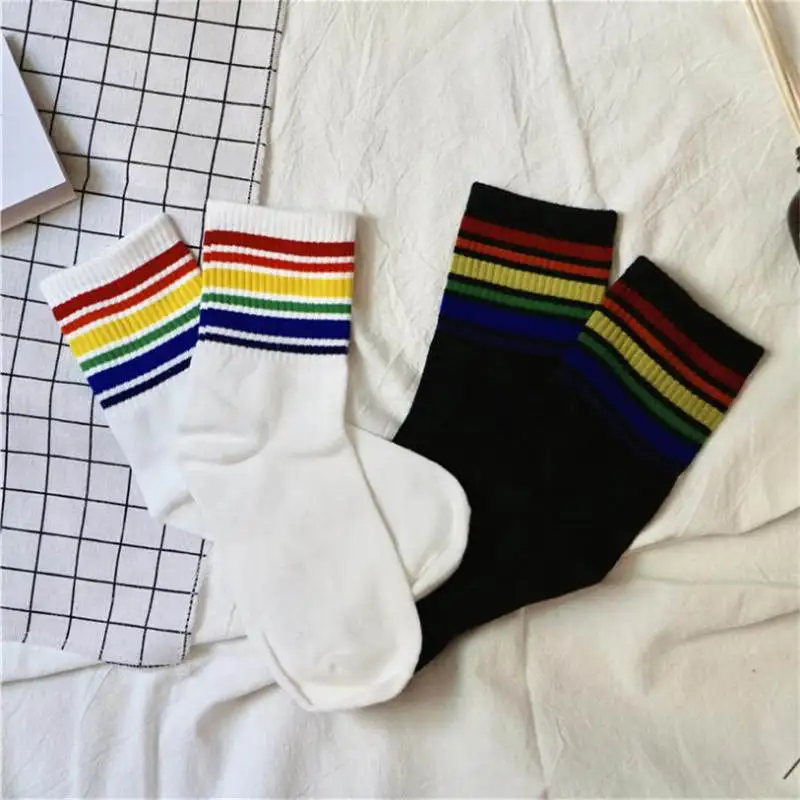 Summer New Popsocket Cotton Comfort Kawaii Rainbow Sock Lively Wild ...