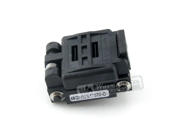 

Plastronics 48QN50K17070 48QN50S17070 IC Test Socket Adapter 0.5mm Pitch QFN48 MLP48 MLF48 Package Free Shipping