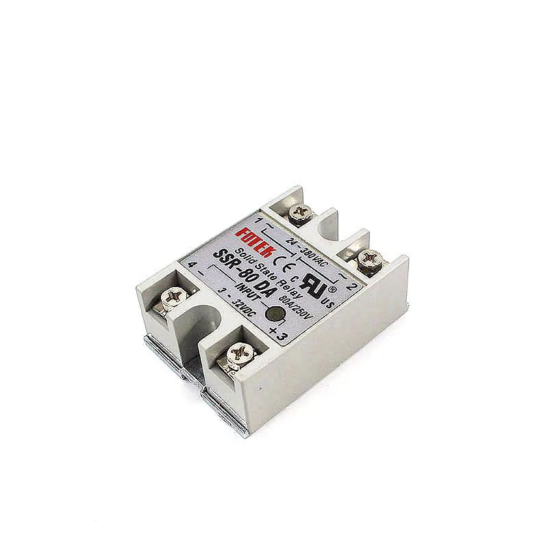 YJCAL Solid State Relay SSR-60DA SSR-80DA SSR-100DA 60A 80A 100A 3-32V DC TO 24-380V AC SSR 60DA 80DA 100DA