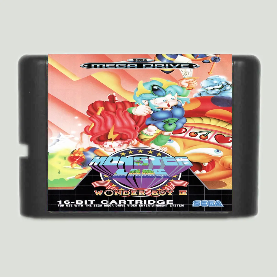 Wonder Boy 3 16 bit MD игровая карта для sega Mega Drive для Genesis