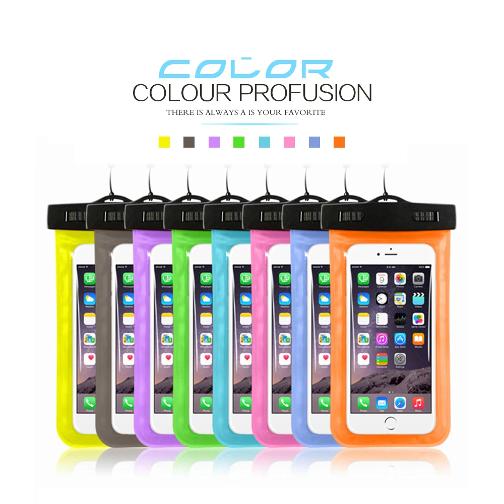 Для универсальных 4,"-6,0" красочных водонепроницаемых чехлов для телефонов, чехол для iPhone SE 5S 6 6S 7, Чехол для сухих чехлов, чехол s для Xiaomi для samsung